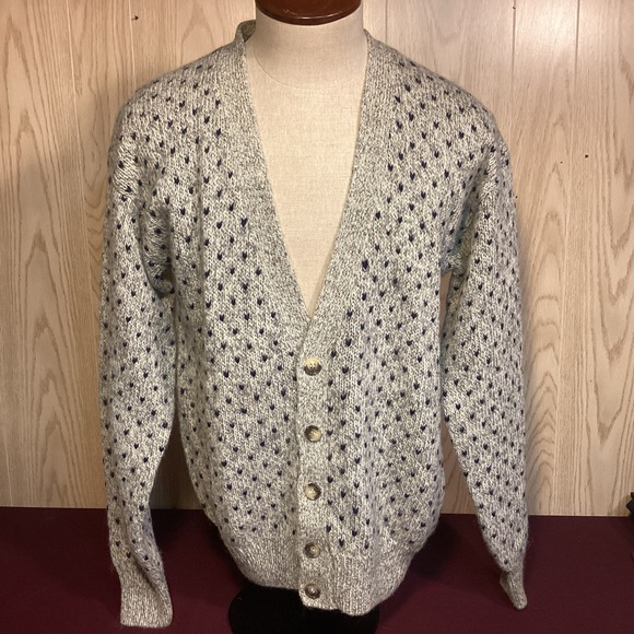 Authentic Issue 90 Sweaters Vintage Mens Wool Blend Cardigan
